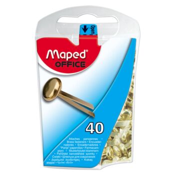 ATTACHES PARISIENNES LAITON 17 mm BOITE DE 40 PCS "MAPED" REF: 330011