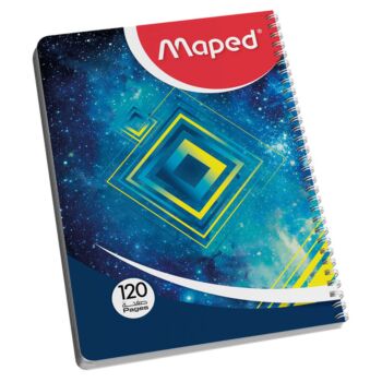 CAHIER SPIRAL 17cmx22cm SEYES 70g "MAPED"