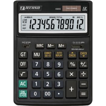 CALCULATRICE DE BUREAU 12 CHIFFRES "TECHNO" REF: 4955