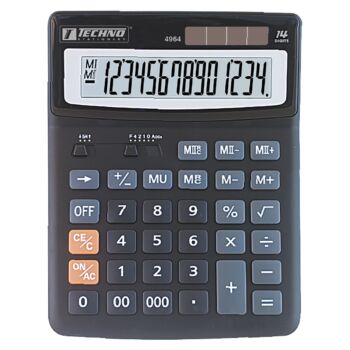 CALCULATRICE DE BUREAU 14 CHIFFRES "TECHNO" REF: 4964