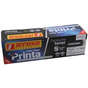 CARTOUCHE DE TONER COMPATIBLE PRINTA CF540A/CRG054 NOIR "TECHNO" REF: 6603