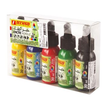 ENCRE ACRYLIC COFFRET DE 5x30ml "TECHNO" REF: 5611