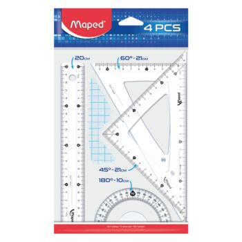 ENSEMBLE DE TRACAGE 4 PCS-20cm ESSENTIALS 242 "MAPED" REF: 242820