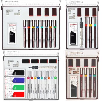 ENSEMBLE STYLO A DESSIN TECHNIQUE "ISOMARS"