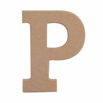 LETTRE " P " EN BOIS "TECHNO" REF: 6386