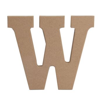 LETTRE " W " EN BOIS "TECHNO" REF: 6393