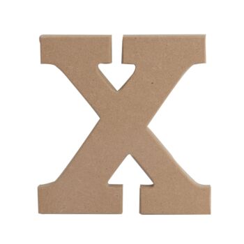 LETTRE " X " EN BOIS "TECHNO" REF: 6394