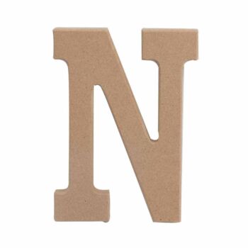 LETTRE "N " EN BOIS "TECHNO" REF: 6383