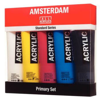 SET ACRYLIQUE PRIMAIRE 5x120ml "AMSTERDAM" REF: 17790905