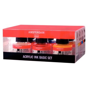 SET ENCRE AQUARELLE 6x30ml "AMSTERDAM" REF: 17209001